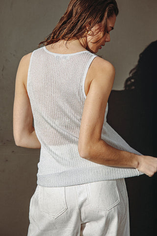 BLISSFUL LOVE WOVEN TANK TOP - By Baano