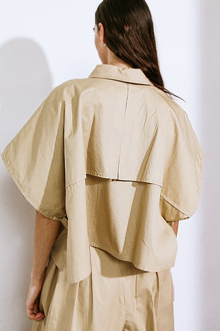 IT'S PERFECT TIMING WOVEN TOP - By Baano