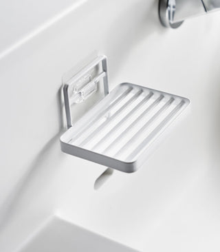 Traceless Adhesive Soap Tray - Steel - By Baano