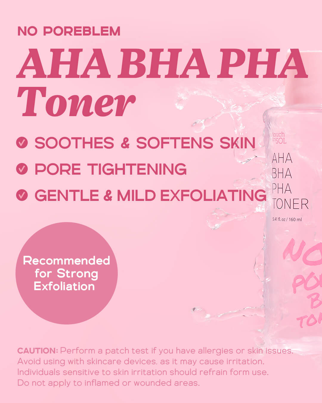 No Poreblem AHA BHA PHA Exfoliator Toner for Face - By Baano
