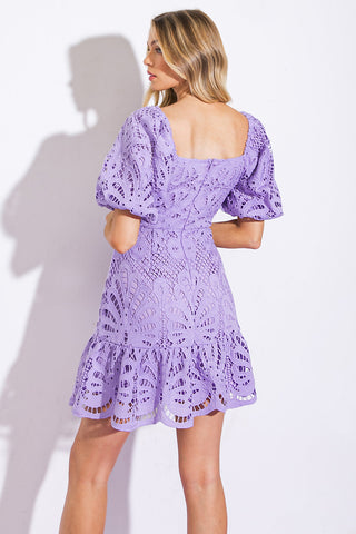 LIFETIME CELEBRATIONS LACE MINI DRESS - By Baano