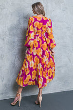 LOOK AT HER FLORAL WOVEN MIDI DRESS - By Baano