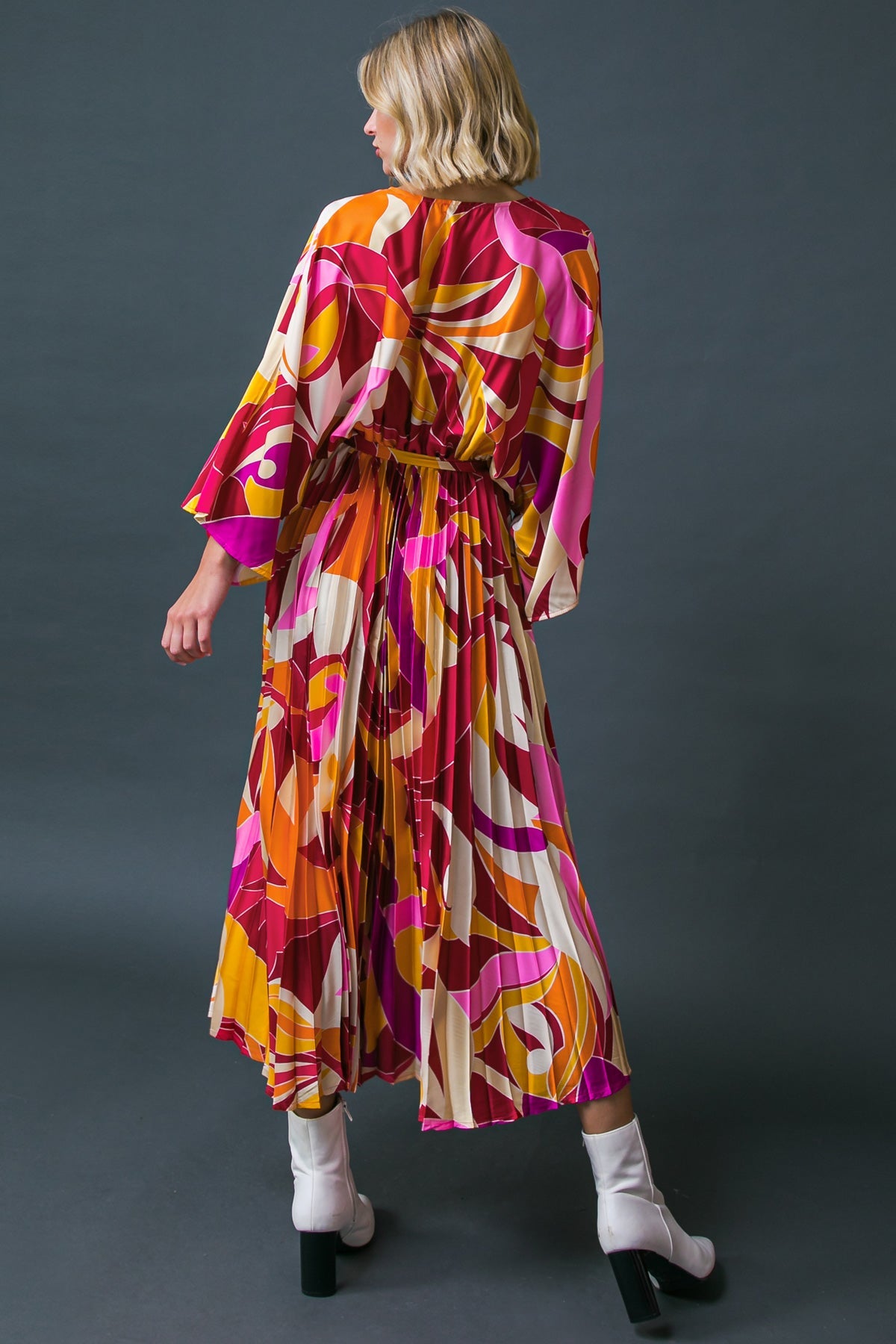 AT FIRST SIGHT WOVEN MIDI DRESS - By Baano