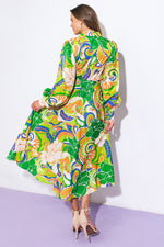 DESIRABLE STYLE WOVEN MIDI DRESS - By Baano