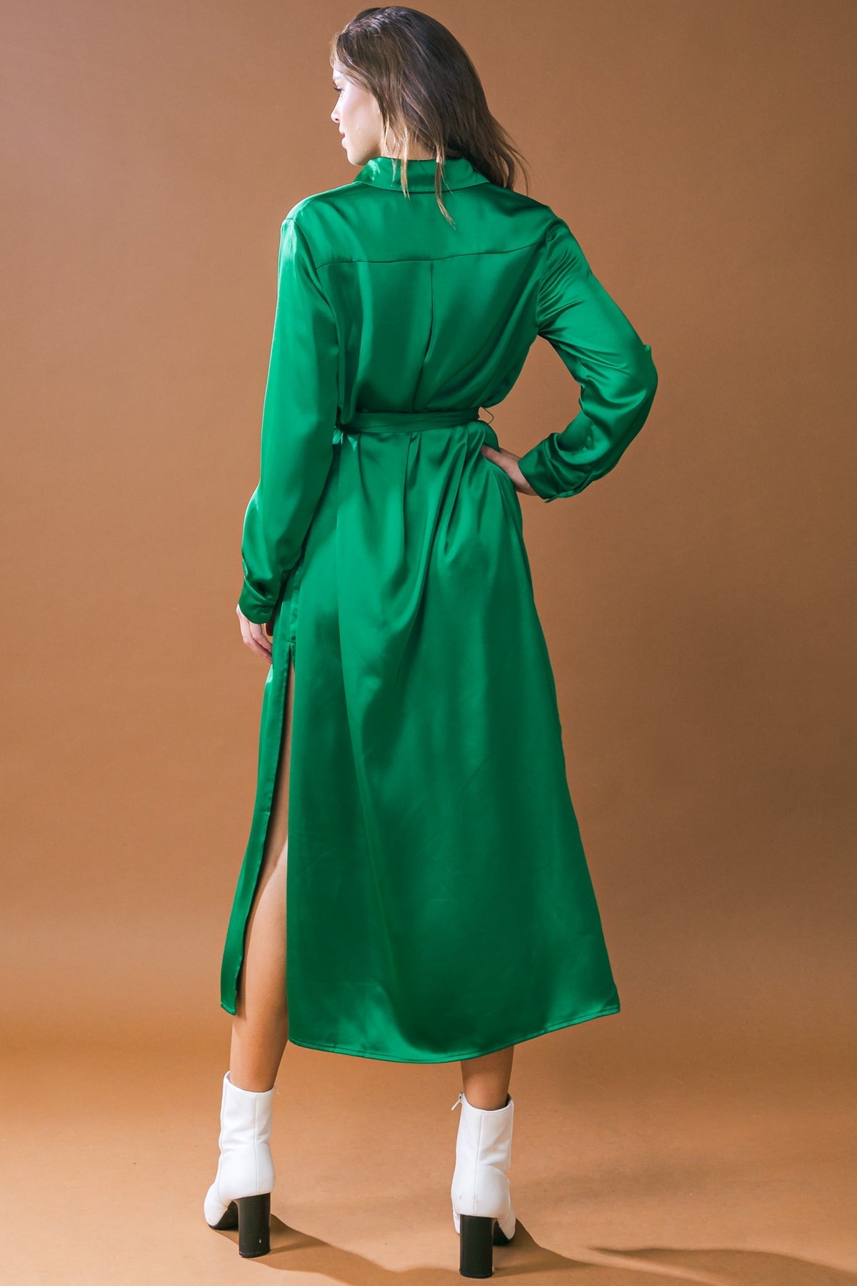 IT'S YOUR PLACE WOVEN MIDI DRESS Flying Tomato