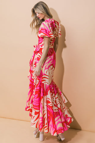 STUNNING SIGNIFICANCE WOVEN MAXI DRESS - By Baano