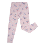 Pink Butterfly Daisy Bamboo Big Kid Pajama Set - By Baano