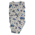 Trucks Diggers Construction Big Kid Pajama - By Baano