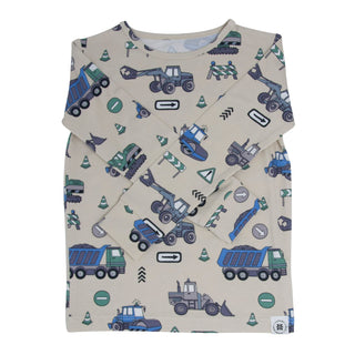 Trucks Diggers Construction Big Kid Pajama - By Baano