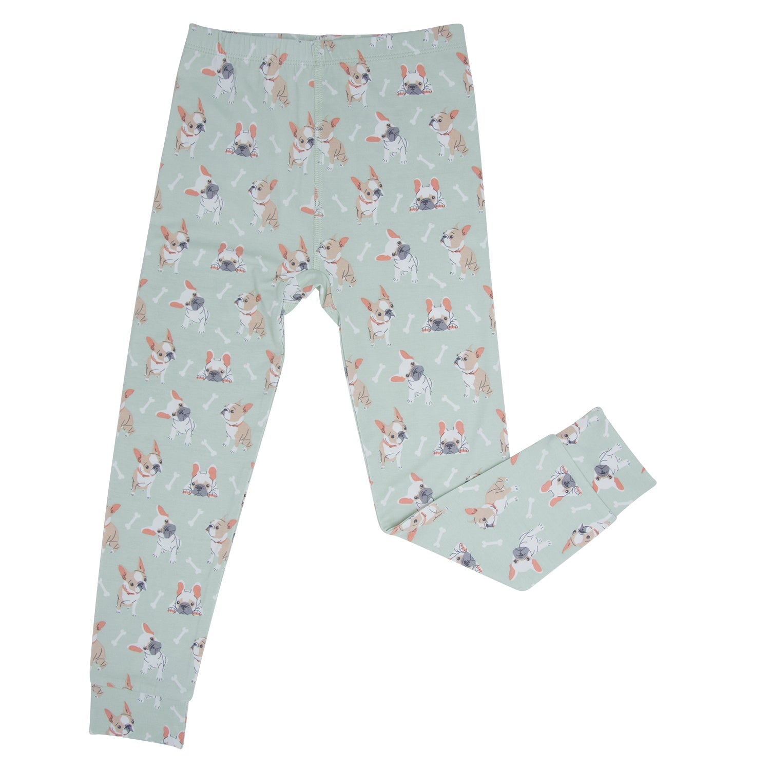 Mint Frenchie Puppy Big Kid Pajama - By Baano