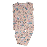 Retro Roller Skates Big Kid Pajama Set - By Baano