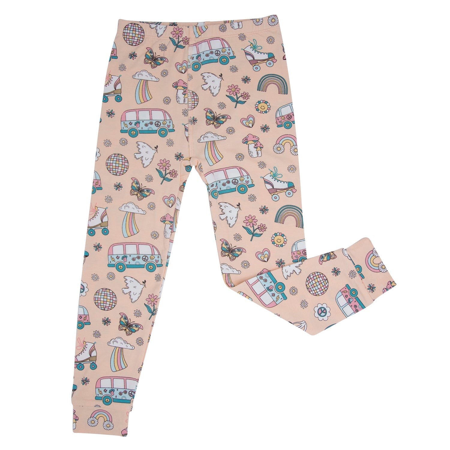 Retro Roller Skates Big Kid Pajama Set - By Baano