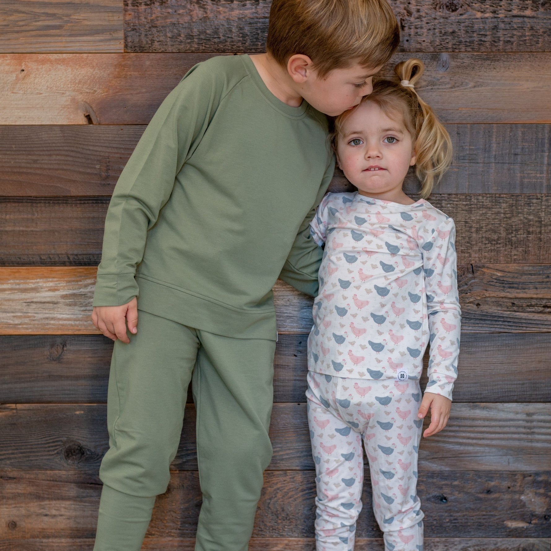 Pink Farm Hens Bamboo Big Kid Pajama - By Baano