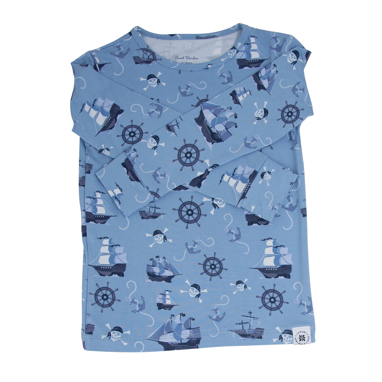 Pirate Ships Big Kid Pajama - By Baano