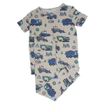Trucks Diggers Construction Big Kid Pajama S/S - By Baano