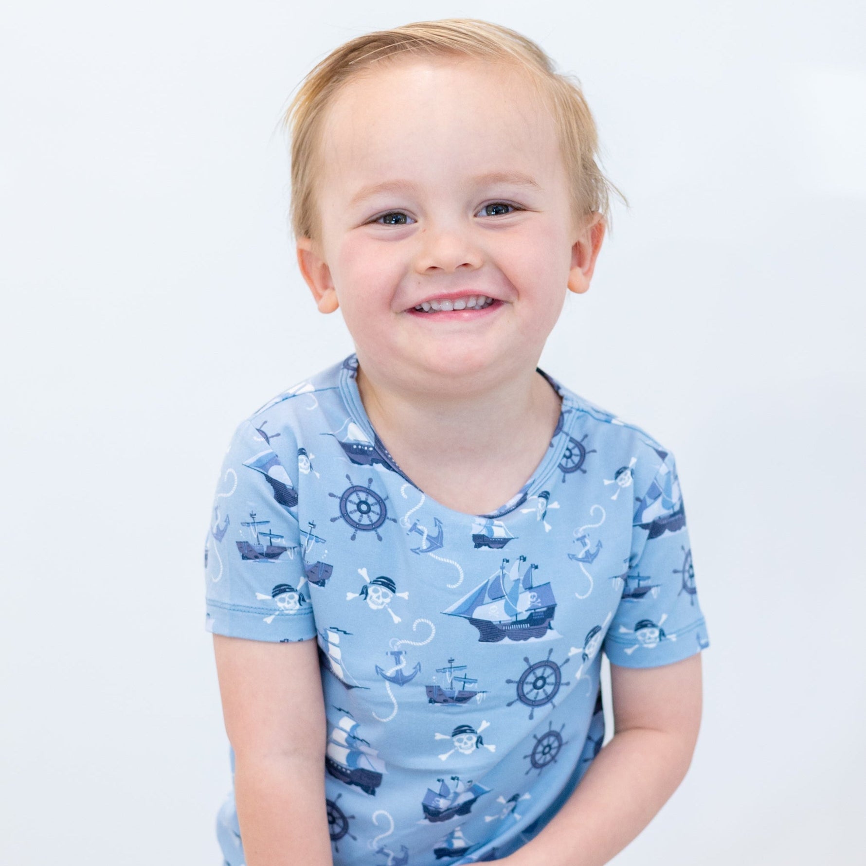 Pirate Ships Big Kid Pajama S/S - By Baano