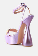 Big Bash Metallic High Platform Chunky Sandals