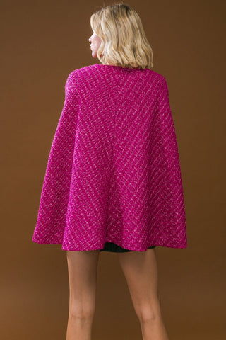 SUNSET DANCE TWEED CAPELET - By Baano