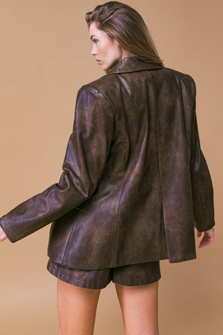 EXCEPTIONAL LOOK FAUX BLAZER - By Baano