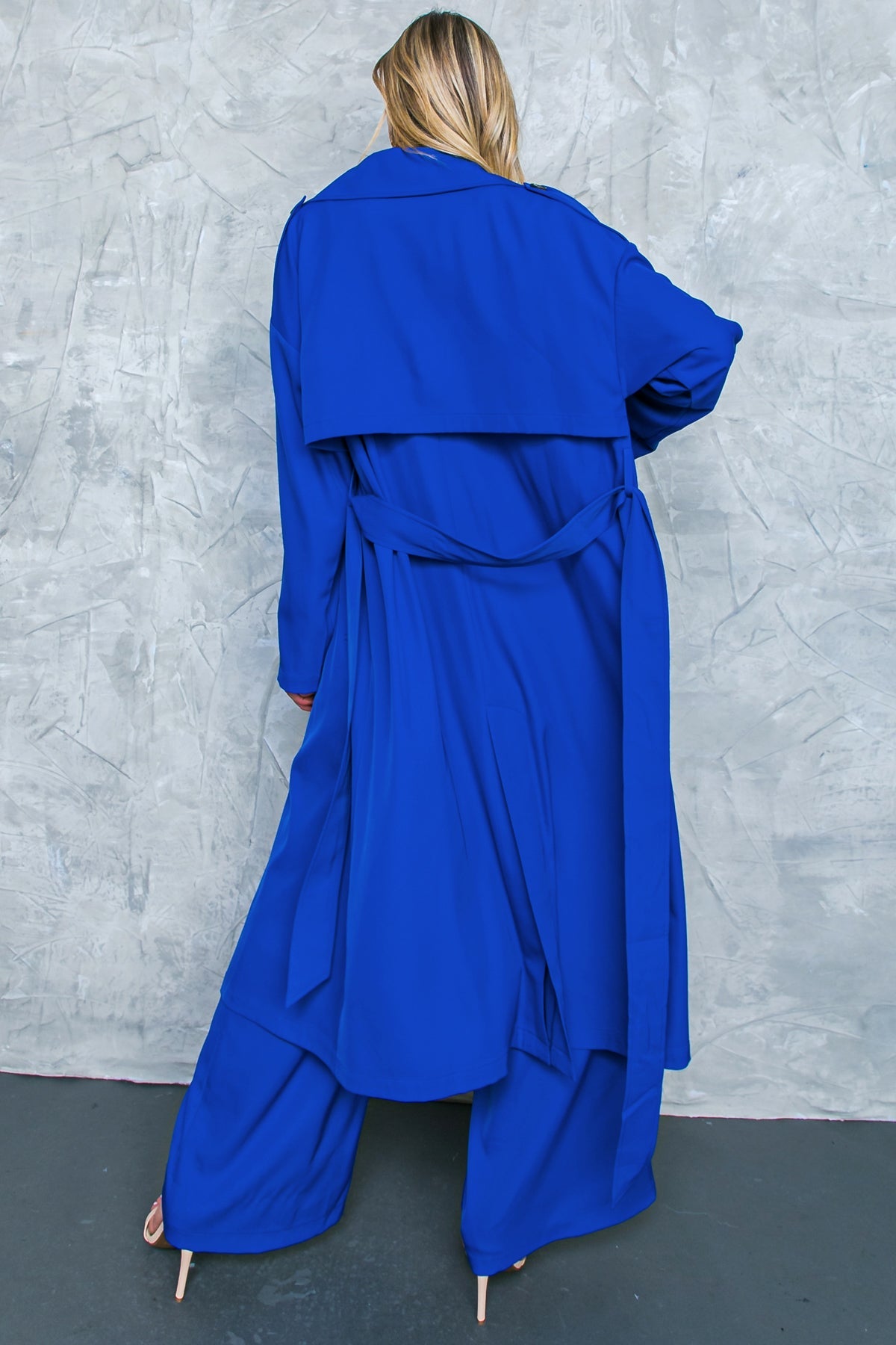 BOSS BABE WOVEN TRENCH COAT - By Baano