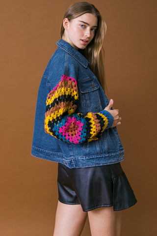 CLASSICALLY CHIC WASHED DENIM JACKET - By Baano
