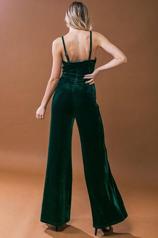 BLOW A KISS VELVET JUMPSUIT - By Baano