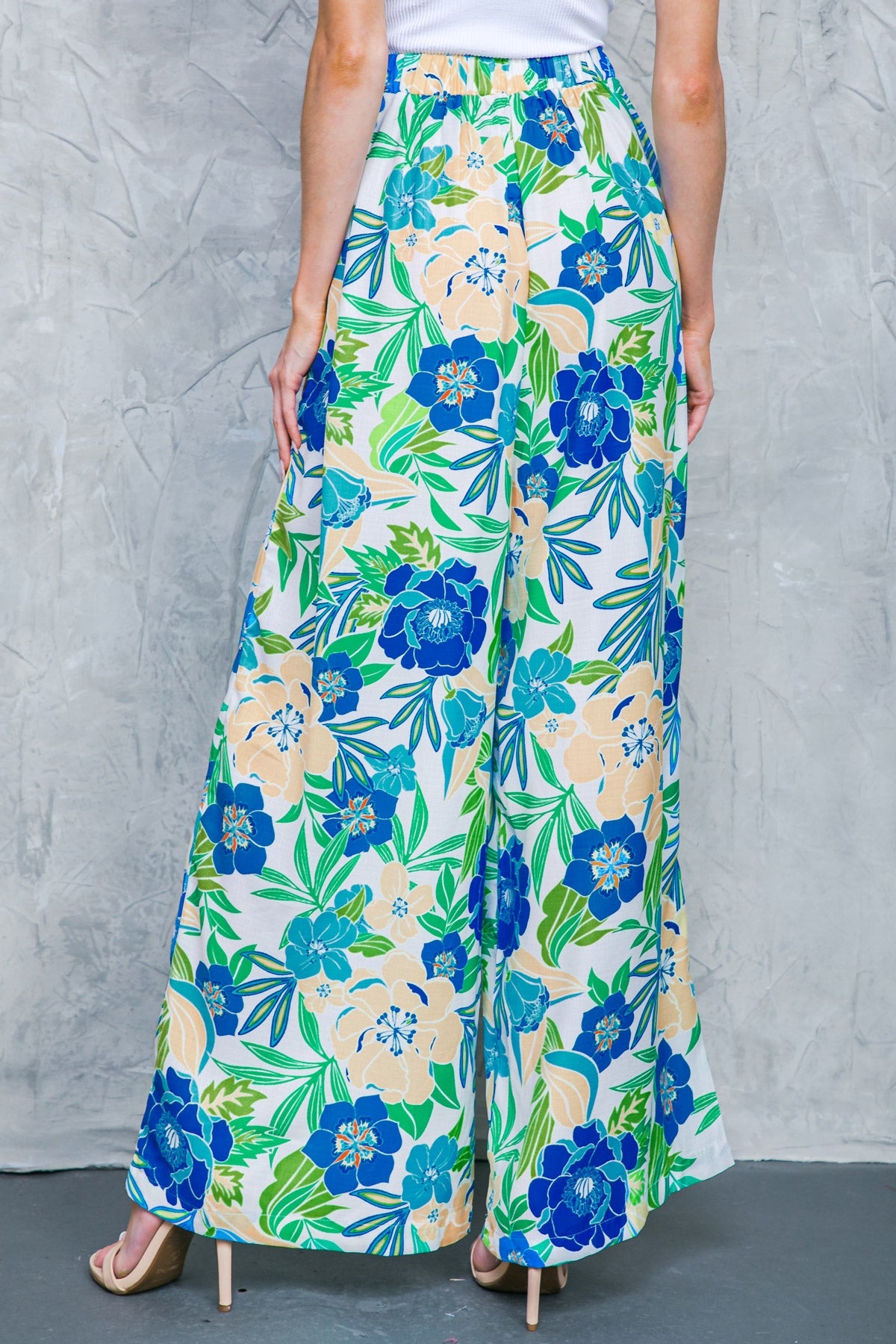 FLORAL IN THE WORLD WOVEN PANTS - By Baano