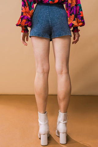 POSH POSITION DENIM SKORT - By Baano