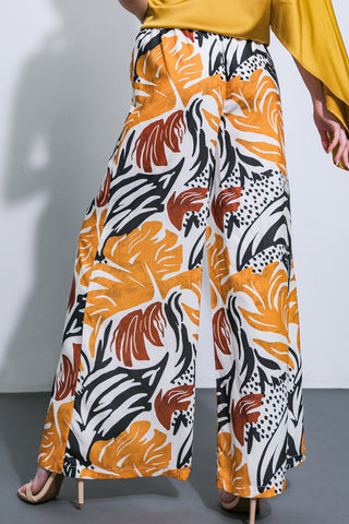 WHERE THE WIND WOVEN MIDI PANTS - By Baano