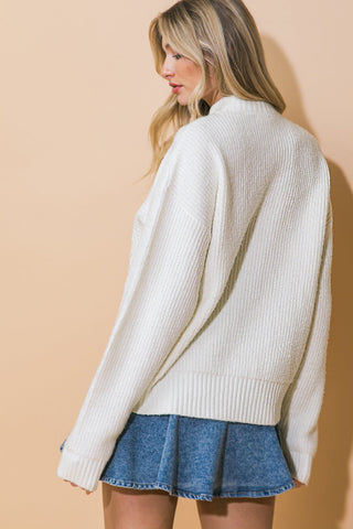 SIMPLE SOLUTIONS SWEATER TOP - By Baano