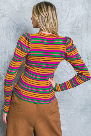 ALWAYS IN MY HEART SWEATER TOP - By Baano