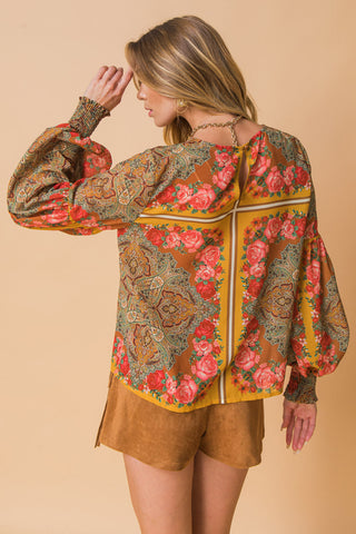 MOOD SETTER WOVEN TOP - By Baano