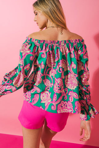MEANT TO SHINE POPLIN TOP - By Baano