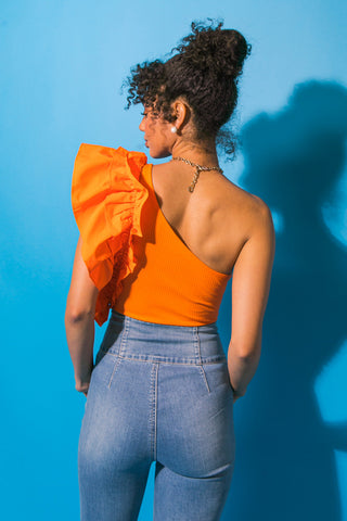 DREAMWORLD OFF THE SHOULDER WOVEN BODYSUIT - By Baano