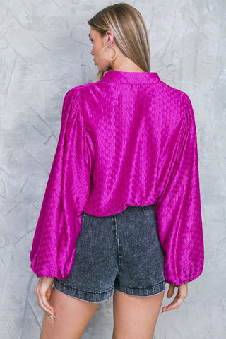REGAL ROMANCE WOVEN TOP - By Baano