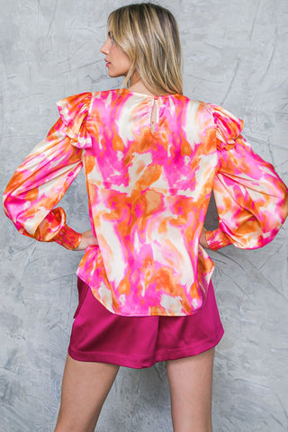 FEELING SPICE WOVEN TOP - By Baano