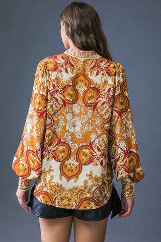 ON MY SIDE BROWN WOVEN TOP - By Baano