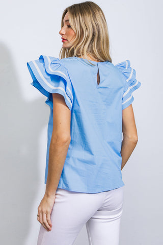 NICE AS CAN BE WOVEN TOP - By Baano
