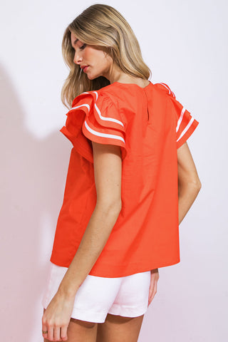 NICE AS CAN BE WOVEN TOP - By Baano