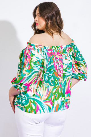 BRING GOOD ENERGY WOVEN TOP - By Baano