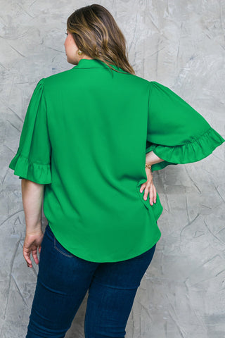 BACK TO BUSINESS WOVEN TOP - By Baano