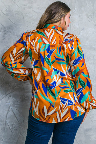 FEELS LIKE FALL WOVEN TOP - By Baano