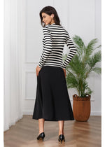 Black and White Striped Shirt