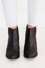 Fiera Glitter Booties in Black Naughty Monkey