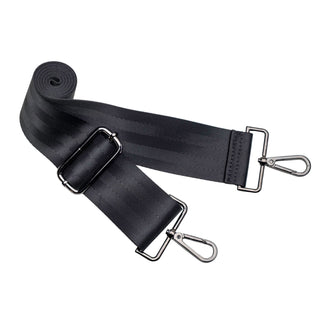 Black Strap with Silver Hardware