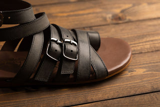 Blair Sandals in Black Naughty Monkey