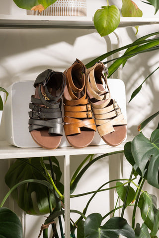 Blair Sandals in Black Naughty Monkey