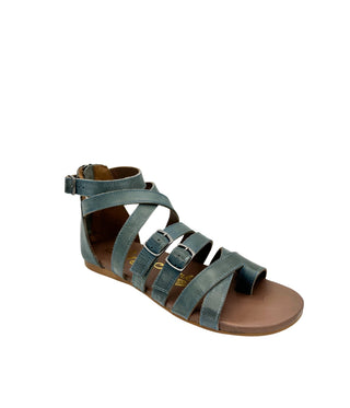 Blair Sandals in Teal Naughty Monkey