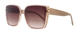 Aurora Bling Women Sunglasses Brown Genuine European Crystals, 100% UV Protection. NY Fifth Avenue