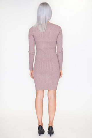 Button Sweater Dress